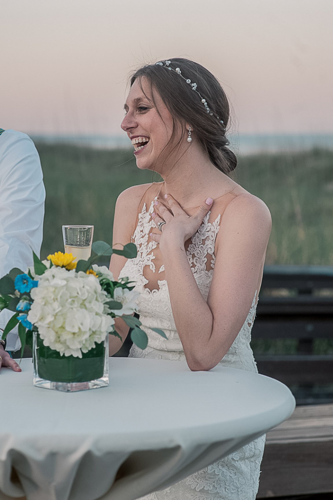 bride laughing
