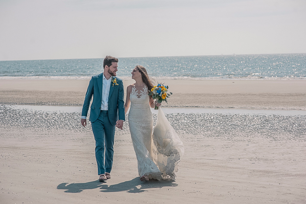 beach wedding portraits